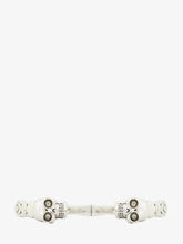 Load image into Gallery viewer, TWIN TEXTURED SKULL BRASS BRACELET
